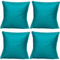 Kit 4 Almofadas Cheias para sofá Sala Quarto decorativa 42,5x42,5 Suede