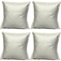 Kit 4 Almofadas Cheias para sofá Sala Quarto decorativa 42,5x42,5 Suede