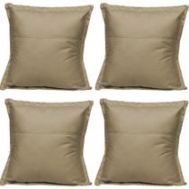 Kit 4 Almofadas Cheias para sofá Sala Quarto decorativa 42,5x42,5 Suede