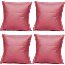Kit 4 Almofadas Cheias para sofá Sala Quarto decorativa 42,5x42,5 Suede