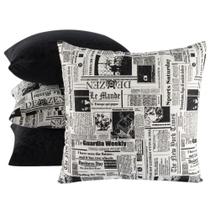 kit 4 almofadas com enchimento Linha Jacquar 4 unidades 14018