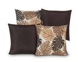 Kit 4 Almofadas Com Refil Cheias Lindas Quarto Sala Sofá Com Refil Ziper Oculto