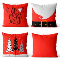 Kit 4 almofadas de natal 45x45