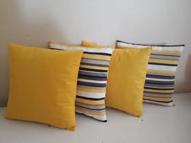 Kit 4 almofadas Decorativas 40x40 - CONFORTE ALMOFADAS Kit 4 almofadas Decorativas 40x40 - CONFORTE ALMOFADAS