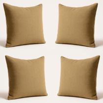 Kit 4 Almofadas Decorativas 42cm Suede Fofinha Lisa Sofá Capuccino Kit 4 Almofadas Decorativas 42cm Suede Fofinha Lisa Sofá Capuccino