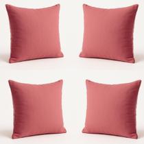 Kit 4 Almofadas Decorativas 42cm Suede Fofinha Lisa Sofá Rosa Kit 4 Almofadas Decorativas 42cm Suede Fofinha Lisa Sofá Rosa