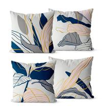 Kit 4 Almofadas Decorativas Floral 45x45