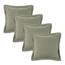 Kit 4 Almofadas Decorativas Quadradas 100% Algodão Macia Denver 45x45cm Karsten -