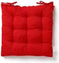 Kit 4 Almofadas Futton Assento Para Cadeira - Vermelho 40X40