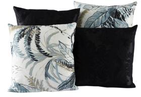 Kit 4 Almofadas Jacquard Decorativas 40X40 Preto - 001 Kit 4 Almofadas Jacquard Decorativas 40X40 Preto - 001