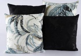 Kit 4 Almofadas Jacquard Decorativas 40x40 Preto Kit 4 Almofadas Jacquard Decorativas 40x40 Preto