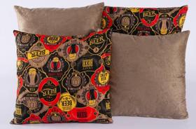Kit 4 Almofadas Jacquard Decorativas Sala Sofá 40x40 Tabaco Kit 4 Almofadas Jacquard Decorativas Sala Sofá 40x40 Tabaco