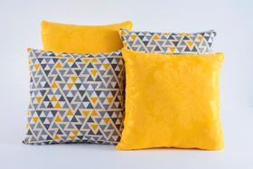 Kit 4 Almofadas Jacquard Decorativas Sala Sofa Estampa 117 Kit 4 Almofadas Jacquard Decorativas Sala Sofa Estampa 117