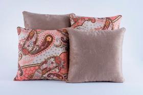 Kit 4 Almofadas Jacquard Decorativas Sala Sofa Estampa 135 Kit 4 Almofadas Jacquard Decorativas Sala Sofa Estampa 135