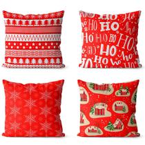 Kit 4 almofadas para o natal 45x45