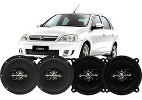 Kit 4 Alto Falante 280wrms Original Porta Gm Corsa Som Auto