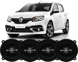 Kit 4 Alto Falante 280wrms Original Porta Renaul Sandero Som Preto Kit 4 Alto Falante 280wrms Original Porta Renaul Sandero Som Preto