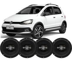 Kit 4 Alto Falante 280wrms Original Porta Volkswagen Fox Preto