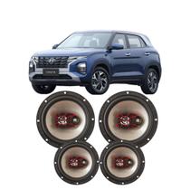 Kit 4 Alto Falante Creta Porta Dianteira e Traseira Bravox
