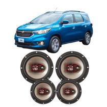 Kit 4 Alto Falante Spin Porta Dianteira e Traseira Bravox