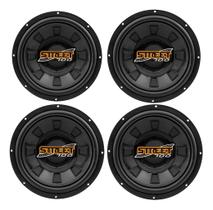 Kit 4 alto falante spyder subwoofer 12 pol street 200w rms 4 ohms cores