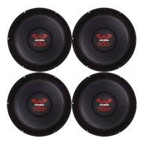 Kit 4 alto falante ultravox 700 4 ohms som automotivo