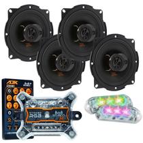 Kit 4 Alto Falantes 5 JBL FLEX4 5TRFX55 220 Watts Rms + Kit 2 Strobo AJK 6W Ritimico 3.0