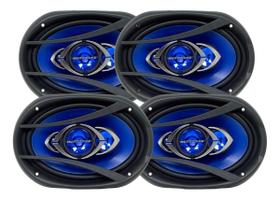 Kit 4 Alto Falantes 6x9 Hurricane Quadriaxial CM69 New - 90 Watts RMS