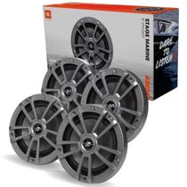 Kit 4 Alto Falantes 8 JBL Stage Marine 250 Watts Rms - Cinza