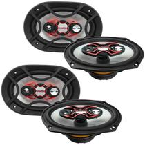 Kit 4 Alto-Falantes Bravox B4X69X Quadriaxial 6x9" Pol 140W RMS 4 Ohms
