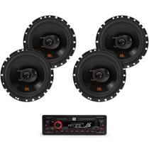 Kit 4 Alto Falantes JBL 6TRFX55 FLEX4 6 Polegadas E Radio JBL Celebrity