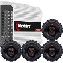 Kit 4 Alto Falantes Jbl 6trms80 80w + Módulo Taramps Ts800x4
