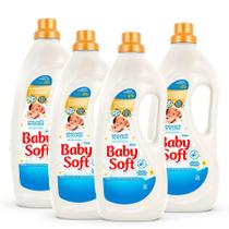 Kit 4 Amaciante Baby Soft Toque de Cuidado 2l Branco