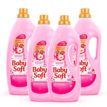 Kit 4 Amaciante Baby Soft Toque de Maciez 2l (rosa)