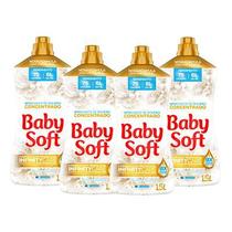 Kit 4 Amaciante Concentrado Baby Soft Pureza e Delicadeza 1,5l