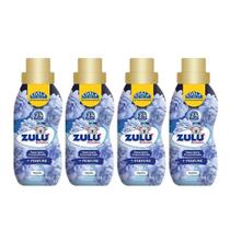 Kit 4 Amaciante Concentrado Liquido de Algodão Zulu Perfumes Coala 500ml