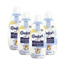 Kit 4 Amaciantes Comfort Concentrado Puro Cuidado 1l