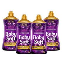 Kit 4 Amaciantes Concentrados Baby Soft Inspiração Fascinante 1,5L