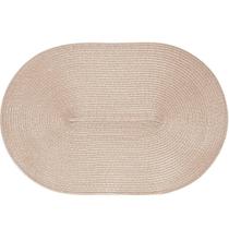 Kit 4 Americano Requinte Liso Para Mesa Oval 30x45cm Palha Kit 4 Americano Requinte Liso Para Mesa Oval 30x45cm Palha