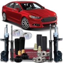 Kit 4 amortecedor coxim dianteiro traseiro fusion 13/19 motorcraft