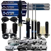 Kit 4 Amortecedor Dianteiro Traseiro Completo com Rolamento Fiesta