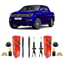 Kit 4 Amortecedor E Kit Coxim Volkswagen Amarok 2019-2021