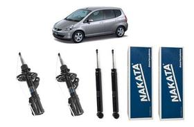 Kit 4 Amortecedor Honda Fit Original Nakata Novo HG31117/HG31118/HG31119