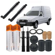 Kit 4 Amortecedores Cofap + Kit Axios Fiat Fiorino Todos 1997 a 2013