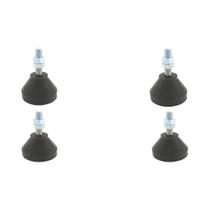 Kit 4 Amortecedores De Borracha Para Maquina De 70k - 1/4