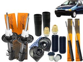 Kit 4 Amortecedores Dianteiros e Traseiros + Batentes Coifas COFAP + Coxins NAKATA Palio 96 a 00