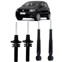 Kit 4 amortecedores dianteiros e traseiros volkswagen polo hatch sedan 2007 a 2014 fox spacefox 1.0 1.6 2010 2011 2012 2013 em diante