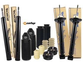Kit 4 Amortecedores MONROE + Kit 4 Batentes Coxins COFAP Gol Voyage G1 1980 a 1995