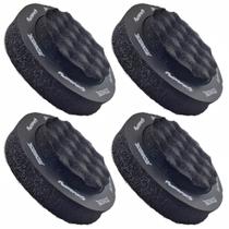 Kit 4 Anel Acústico 6,5 pol Technoise Com Espuma Adesiva Isolador Vedação para Alto Falantes