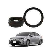 Kit 4 Anel Centralizador Preto De Rodas Esportivas Universal Toyota 71,90mm X 54,1mm